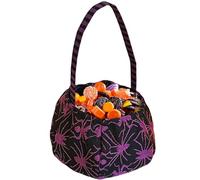 Halloween Candy Holder, Bucket Candy Treat, accessoire de sac de festival, poignée de transport légère, conteneur de vacances multi-usage, 16x13x3cm, pour les événements de nuit pour Cosplay