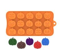 Halloween Candy Molds | Halloween Chocolate Candy Gummy Mold | 15-Cavity Microwave Oven Safe Holiday Homemade Moulds for Mini Soap Pastry Cake Decoration Wax Melt Mini Candle Jelly Treat Fondant