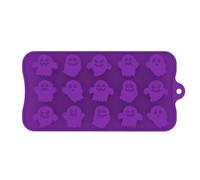 Halloween Candy Molds, Silicone Chocolate Mold, 8.27x4.13 Inches Microwave Oven Safe, Homemade Halloween Moulds for Mini Soap, Wax Melts, Cakes, Pastry, Jelly and Fondant