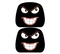 Halloween Car Headrest Covers - 2-Piece Funny Cartoon Seat Headrest Protector | Automotive Accessories For Men & Women, Christmas Holiday Decor & Fun Gift For Family Or Friends, Perfect For Roa