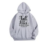 Halloween Cardigans pour Femmes Grande Taille en Liquidation Sweat à Capuche imprimé Dieu Femme, Mode Automne et Hiver, col Rond, Manches Longues, Pull Longue Robe Polaire(Light Gris,M)