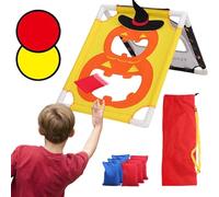 Halloween Carnival Can Bean Bag Toss Games for Kids & Adults Trick Treat Decoration, Home Decor Party Favors Supplies, Homescholing Backyard Game