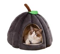 Halloween Cat House - Halloween Cat HOU | Lit de Grotte pour Animaux de Compagnie | Lit de Chaton de Coussin | Cave Maison en Forme de | Lit de Grotte pour Animaux de Compagnie Confortable