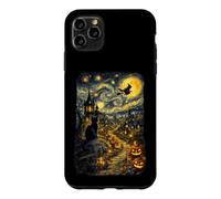 Halloween Cat Starry Night Van Gogh Art Pumpkin Costume Coque pour iPhone 11 Pro Max
