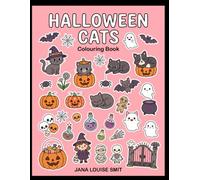 Halloween Cats Colouring Book