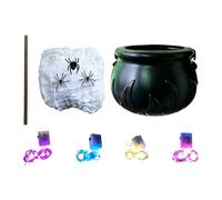 Halloween Cauldron | Bubbling Candy Bucket Decor Kit with Lights