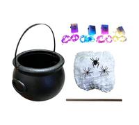 Halloween Cauldron | Bubbling Candy Bucket Decor Kit With Lights |