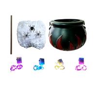 Halloween Cauldron | Bubbling Candy Bucket Decor Kit with Lights