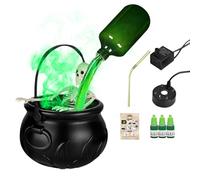 Halloween Cauldron - Design rétro sorcière éclairée avec diffuseur de parfum | Kit complet comme accessoire de fête pour cheminée de table intérieur extérieur salon atmosphère de vacances