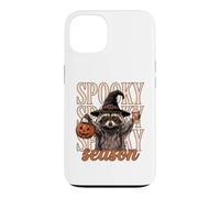 Halloween Célébrez la Saison effrayante drôle de Raton Laveur Sauvage Coque pour iPhone 13