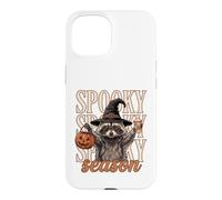 Halloween Célébrez la Saison effrayante drôle de Raton Laveur Sauvage Coque pour iPhone 15