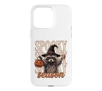 Halloween Célébrez la Saison effrayante drôle de Raton Laveur Sauvage Coque pour iPhone 15 Pro Max