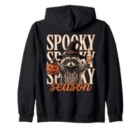 Halloween Célébrez la Saison effrayante drôle de Raton Laveur Sauvage Sweat à Capuche