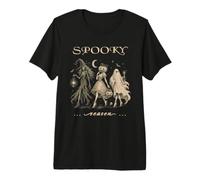 Halloween Célébrez la Saison effrayante Trio de Dames Gothiques T-Shirt Haut de Gamme