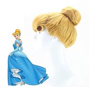 Halloween cendrillon princesse doré Cosplay perruques classique cendrillon Updo style jeu de rôle Costume perruque taille unique cendrillon