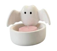 Halloween Ceramic Candle Holder, Cute Bat Ghost Tea Light Home Decor