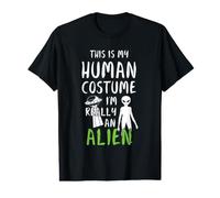 Halloween C'est Mon Costume Humain Je suis Vraiment Un Extraterrestre T-Shirt Graphique avec Valeur