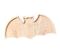 Halloween Charcuterie Bat Bat en forme Halloween Serving plateau Spooky Plaques de fruits en bois Planche de fromage à plat sushi à la planche pour décorations pour décorations