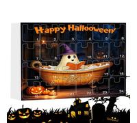 Halloween Charm Calendar, Countdown Calendar, 1.5x1.57in Pendant Count Down, 2D Acrylic Ornament, Keepsake Decoration for Tote Bag, Phone Shell, Pencil Case, Backpack, Holiday Fun