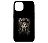 Halloween Chat Selfie Effrayant Enlèvement Alien Chats UFO Flying Coque pour iPhone 13