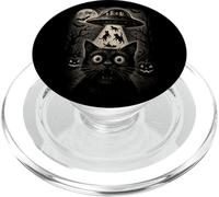 Halloween Chat Selfie Effrayant Enlèvement Alien Chats UFO Flying PopSockets PopGrip pour MagSafe