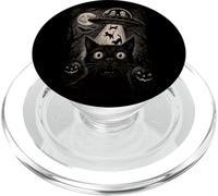 Halloween Chat Selfie Effrayant Enlèvement Alien Chats UFO Flying PopSockets PopGrip pour MagSafe