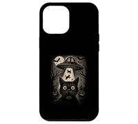 Halloween Chat Selfie Spooky Alien Abduction Chats UFO Flying Coque pour iPhone 12 Pro Max