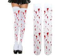 Halloween Chaussettes Sets, Chaussettes de Sang D'halloween, Cosplay, Convient Aux FêTes CostuméEs Et Aux Costumes, chaussettes d'halloween