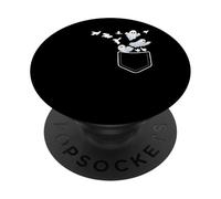 Halloween Chicken Pocket Ghosts PopSockets PopGrip Adhésif