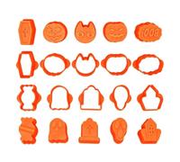 Halloween Chocolate Mold 10 Pieces Tombstone Skull Cake Mould