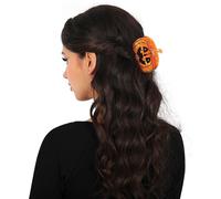 Halloween Citrouille Clip cheveux Chapeau de sorcière Glamour Citrouille Accessoire de coiffure Loisir Styling Hanté Fête Décoration Festive Création Noël, Couleur : Orange