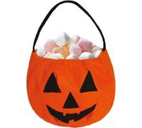 Halloween Citrouille Décoration Bol Trick Or Treat Bonbons Seau Nuit d'horreur Élément décoratif Accessoire de fête Visage de citrouille Fait à la main Décoration d'automne sinistre Citrouille Récolte