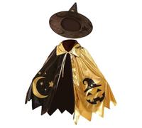 Halloween Cloaks Kids - Star Moon Cape, Kid Fancy Robe, Soft Velvet Outerwe