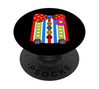 Halloween Clown Bretelles Nœud Papillon Cirque Costume PopSockets PopGrip Adhésif