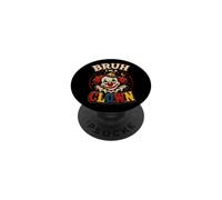 Halloween Clown Bruh I'm A Funny Horror Circus pour Enfants et garçons PopSockets PopGrip Adhésif