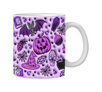 Halloween Coffee Cups | Fun Effect Ceramic Pumpkin Mug for Spooky Season | Unique Halloween Tabletop Decor for Home and Restaurant | Perfect for Halloween Lovers and Coffee Enthusiasts