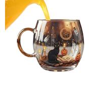 Halloween Coffee Cups,Haunted Path Spooky Fall Pumpkin Ghost Cup | Beverage Containers Party Supplies,for Home Kitchen Counter Farmhouse Apartment