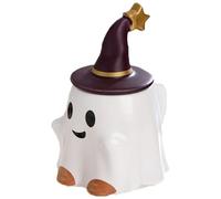 Halloween Coffee Mug 480ml mignon tasse fantôme en céramique tasse d'Halloween avec un chapeau de sorcière tasse de consommation d'alcool cadeaux d'Halloween pour boissons au lait de café du bureau