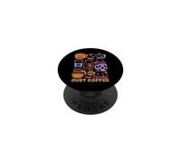 Halloween Coffee No Tricks Just Coffee Spooky Humor PopSockets PopGrip Adhésif