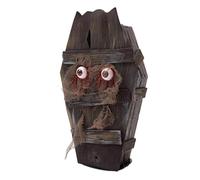 Halloween Coffin Box, Ornements De Pierre Tombale Aux Yeux Brillants Et Son D'horreur, Accessoire De Cercueil D'Halloween, Artisanat Des Accessoires Délicats Pour L'ornement De La Maison Hantée