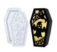 Halloween Coffin-Mold, Silicone Resin-Mold, DIY Lampshade Casting