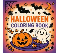 Halloween Coloring Book: 35 Spooky & Fun Pages for Kids, Teens & Adults - Clean Line Art, No Shading, Just Pure Halloween Magic