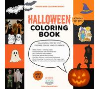 Halloween Coloring Book (Ages 2-6) - with realistic images, uppercase letters and fun activities: Montessori-inspired, connects real and symbolic ... motor skills, focus, language and creativity