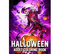 Halloween Coloring Book For Adults: 64+ Fun and Spooky Autumn Designs Featuring Pumpkins, Skulls, Animals, and Cozy Halloween Scenes for Relaxation...(Beautiful Halloween Adults Coloring Book)4