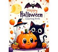 Halloween Coloring Book for Kids & Adults | 73 Spooky & Fun Designs | 8.5 x 11 Inches with Full-Color Inspiration Pages