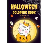 Halloween Coloring Book for Kids Ages 4-8: 30 Fun and Spooky Images to Color