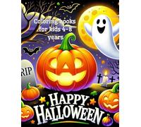 Halloween Coloring Book for Kids Ages 4-8: Easy coloring HALOWEEN | Fun and Cute Spooky Coloring For Kids Boys & Girls | Preschool Haloween Activities ... Ghosts, Witches, Bats, and More for Tollders
