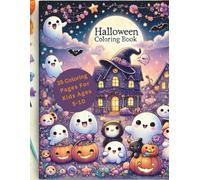 Halloween Coloring Book for Kids Ages 5-10: Fun and Friendly Spooky Designs in Sketchy Style: Paperback with Glossy Cover | 35 Cute Designs | size 8.5 x 11 inches