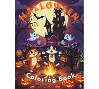 Halloween Coloring Book for Kids, Cute, Funny and Easy to Color Designs witch Witches, Pumpkins, Ghosts, Cats, Cute Witches and Many More.. 40 ... 8.5x11": Halloween Coloring book for kids