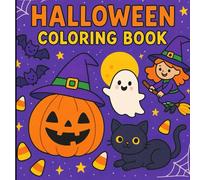 Halloween Coloring Book: Fun and Cute Halloween Designs with Pumpkins, Ghosts, Witches, Cats, and More! Perfect for Kids Ages 4-8